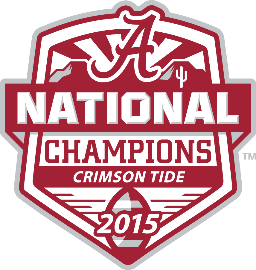Alabama Crimson Tide 2015 Champion Logo iron on transfers for clothing